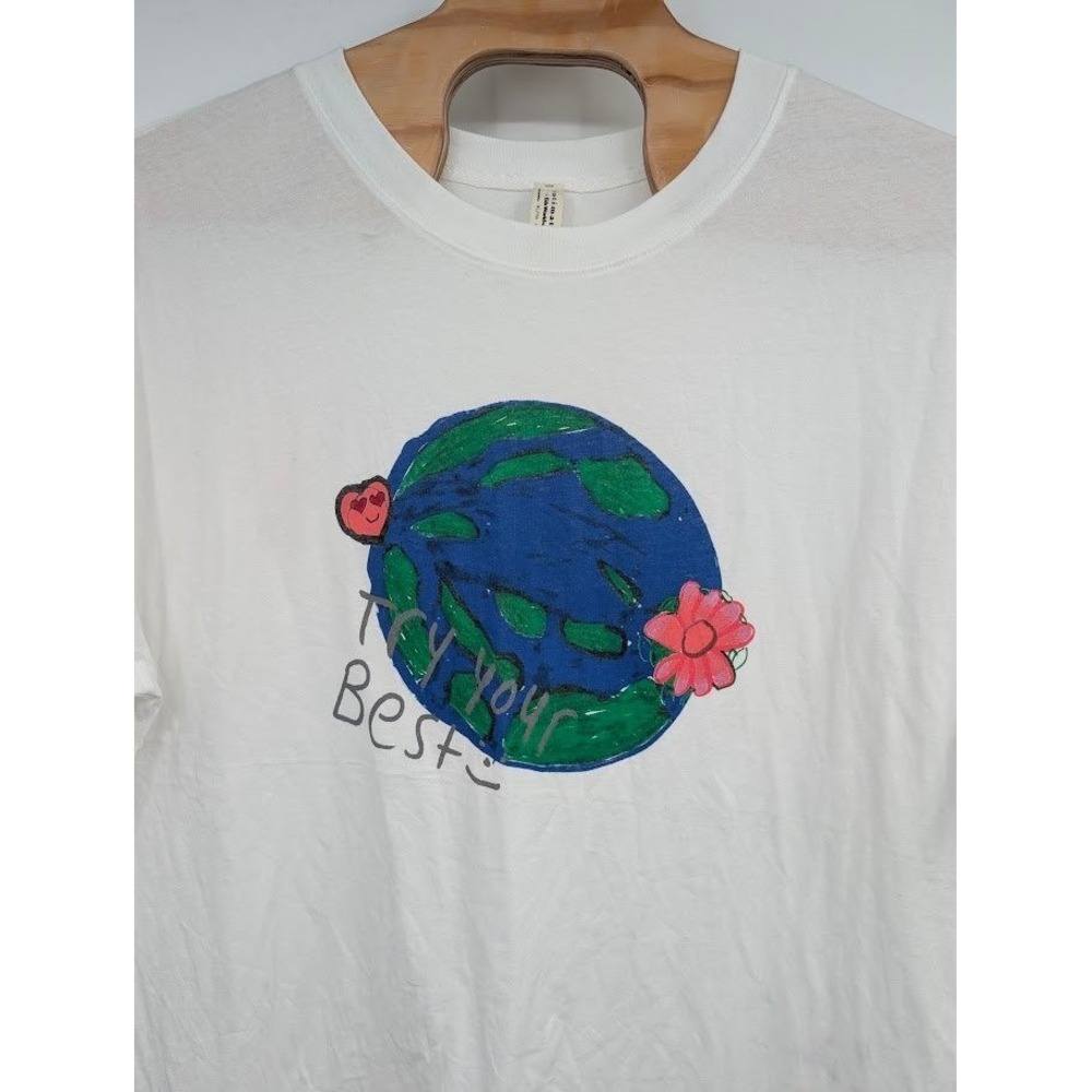 Intimately Free People x Kids Worldwide Earth Graphic T-shirt White Women's XL